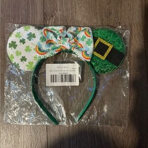 Amazon St.Patricks Day Minnie Mouse Ears brand new